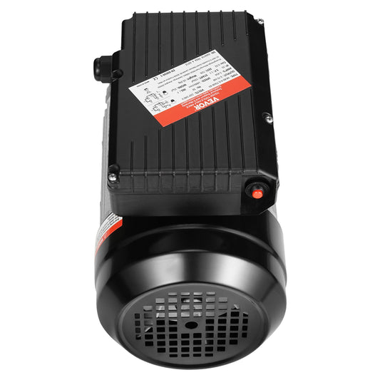 VEVOR 0.75KW Electric Motor 1400 rpm, AC 220~240V 5.45A, 80, B3 Frame, Air Compressor Motor Single Phase, 19mm Keyed Shaft, CW/CCW Rotation for Agricultural Machinery and General Equipment