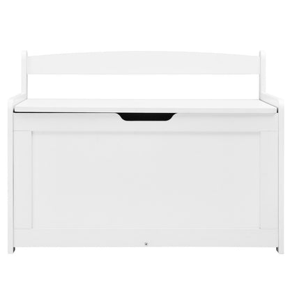 VEVOR Kids Toy Storage Bench Wooden Toy Box Chest 32.68 x 17.91 x 24.02" White