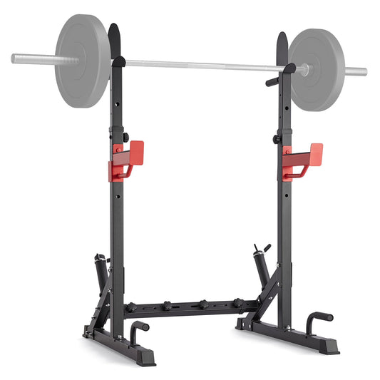 VEVOR Squat Power Rack Adjustable Heavy Duty Barbell Weight Bench Press Stand