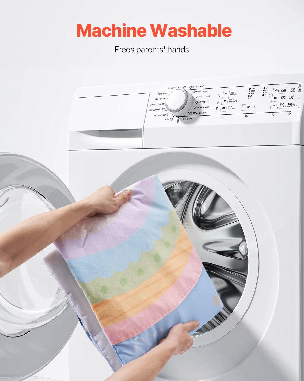 VEVOR Baby Play Gym Mat, Tummy Time Mat with 6 Sensory Toys, Baby Activity Mat with Light-up Musical Rocket Toy for 0-18 Month Newborn Infant, Baby Essential Gift for Sensory & Motor Skill Development