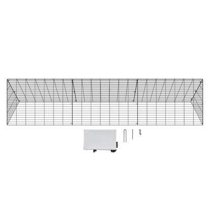 VEVOR Chicken Tunnels, 300 x 71 x 61.5cm (LxWxH) Chicken Tunnels for Yard, Portable Chicken Tunnels for Outside Easy Installation, Chicken Coop Run, Suitable for Chickens, Ducks, Rabbits