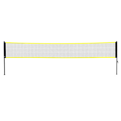 VEVOR Badminton Net Set, Outdoor Backyard Beach Park Badminton Net, Portable Badminton Equipment Set, Adults Kids Badminton Net with Poles, Carrying Bag, 4 Iron Rackets, and 3 Nylon Shuttlecocks