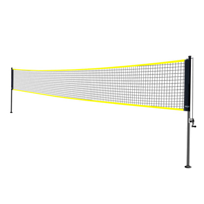 VEVOR Badminton Net Set, Outdoor Backyard Beach Park Badminton Net, Portable Badminton Equipment Set, Adults Kids Badminton Net with Poles, Carrying Bag, 4 Iron Rackets, and 3 Nylon Shuttlecocks