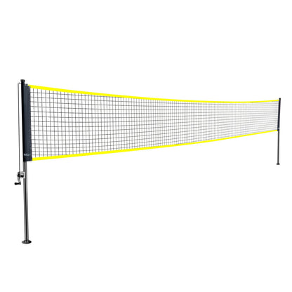 VEVOR Badminton Net Set, Outdoor Backyard Beach Park Badminton Net, Portable Badminton Equipment Set, Adults Kids Badminton Net with Poles, Carrying Bag, 4 Iron Rackets, and 3 Nylon Shuttlecocks
