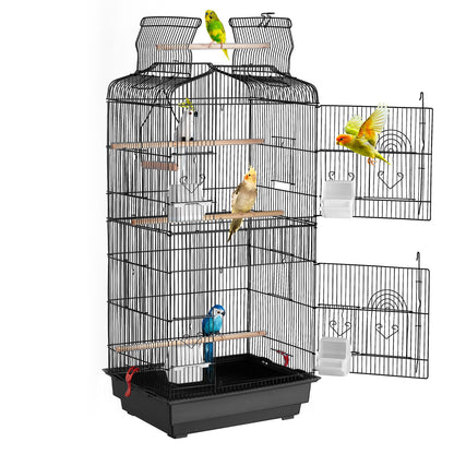VEVOR Bird Flight Cage 39 in Hanging Metal Parakeet Cage for Cockatiels Parrot