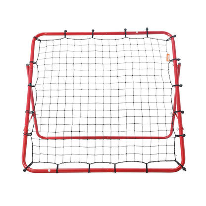 VEVOR Soccer Rebounder Rebound Net, Kick-Back 100x100 cm, Portable Football Training Gifts, Fully Adjustable Angles Goal Net, Aids & Equipment for Kids Teens & All Ages, Easy Set Up & Perfect Storage