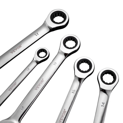 VEVOR Combination Wrench Set 8-Piece Metric 8 mm to 19 mm with Organizer Rack