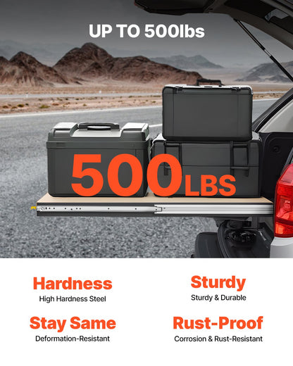 VEVOR 1 Pair 18-60 in Soft-Close Drawer Slides Ball Bearing Full Extension