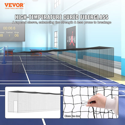VEVOR Baseball Batting Netting, Professional Softball Baseball Batting Hitting Training Net, Practice Portable Pitching Cage Net with Door & Carry Bag, Heavy Duty Enclosed PE Netting,2133CM (NET ONLY)