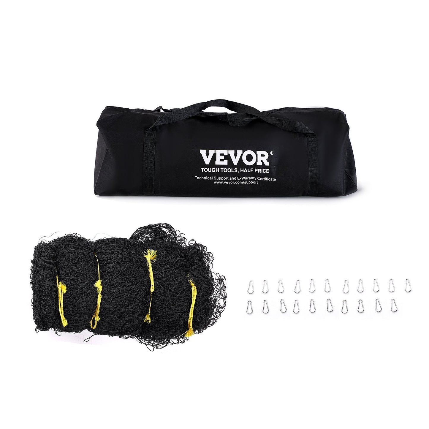 VEVOR Baseball Batting Netting, Professional Softball Baseball Batting Hitting Training Net, Practice Portable Pitching Cage Net with Door & Carry Bag, Heavy Duty Enclosed PE Netting,2133CM (NET ONLY)