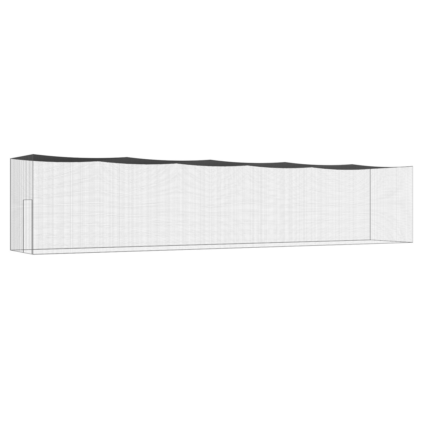 VEVOR Baseball Batting Netting, Professional Softball Baseball Batting Hitting Training Net, Practice Portable Pitching Cage Net with Door & Carry Bag, Heavy Duty Enclosed PE Netting,2133CM (NET ONLY)