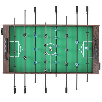 VEVOR Foosball Table, 48 inch Standard Size Foosball Table, Indoor Full Size Foosball Table for Home, Family, and Game Room, Soccer with Foosball Table Set, Includes 2 Balls and 2 Cup Holders